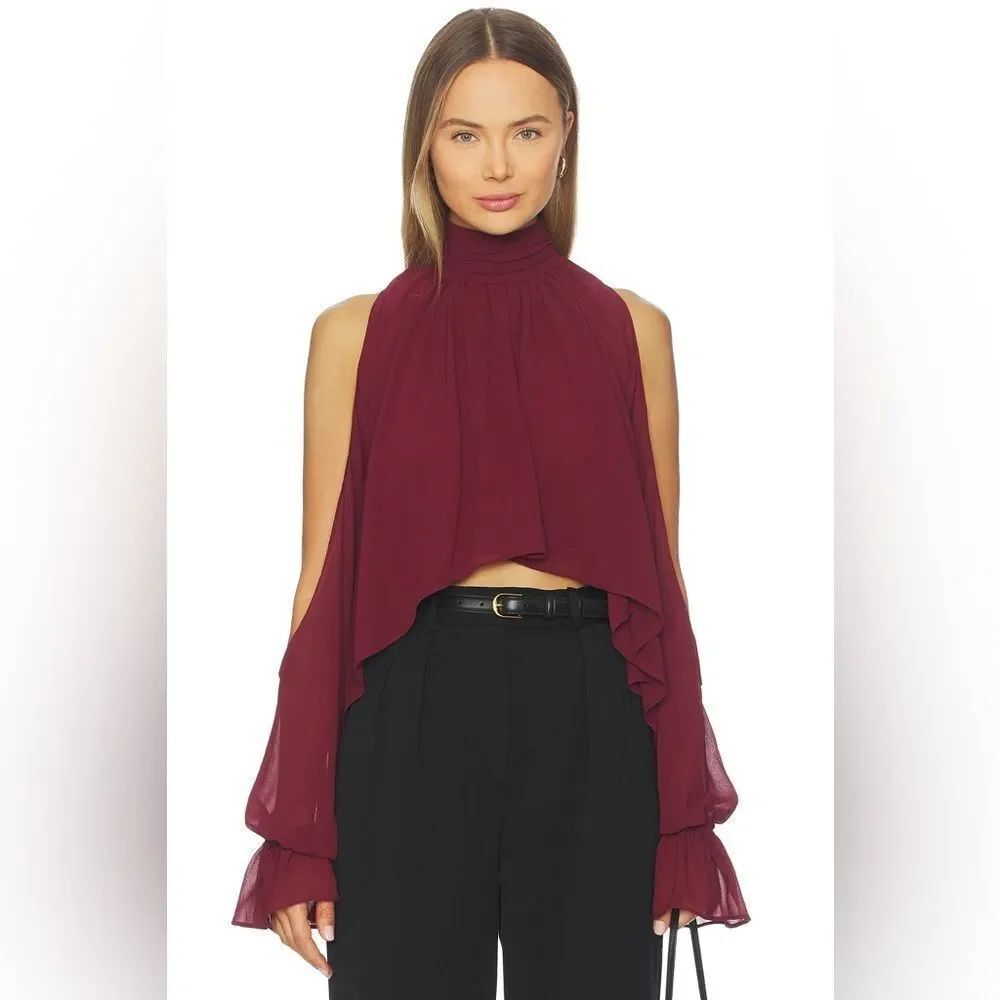 Lovers and Friends Felicity Top in Oxblood